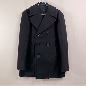Vintage WWII WW2 US Navy Issue Military Pea Coat